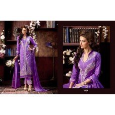 KIYAZA PENTAHOUSE PURPLE PURE COTTON SALWAR KAMEEZ SUIT